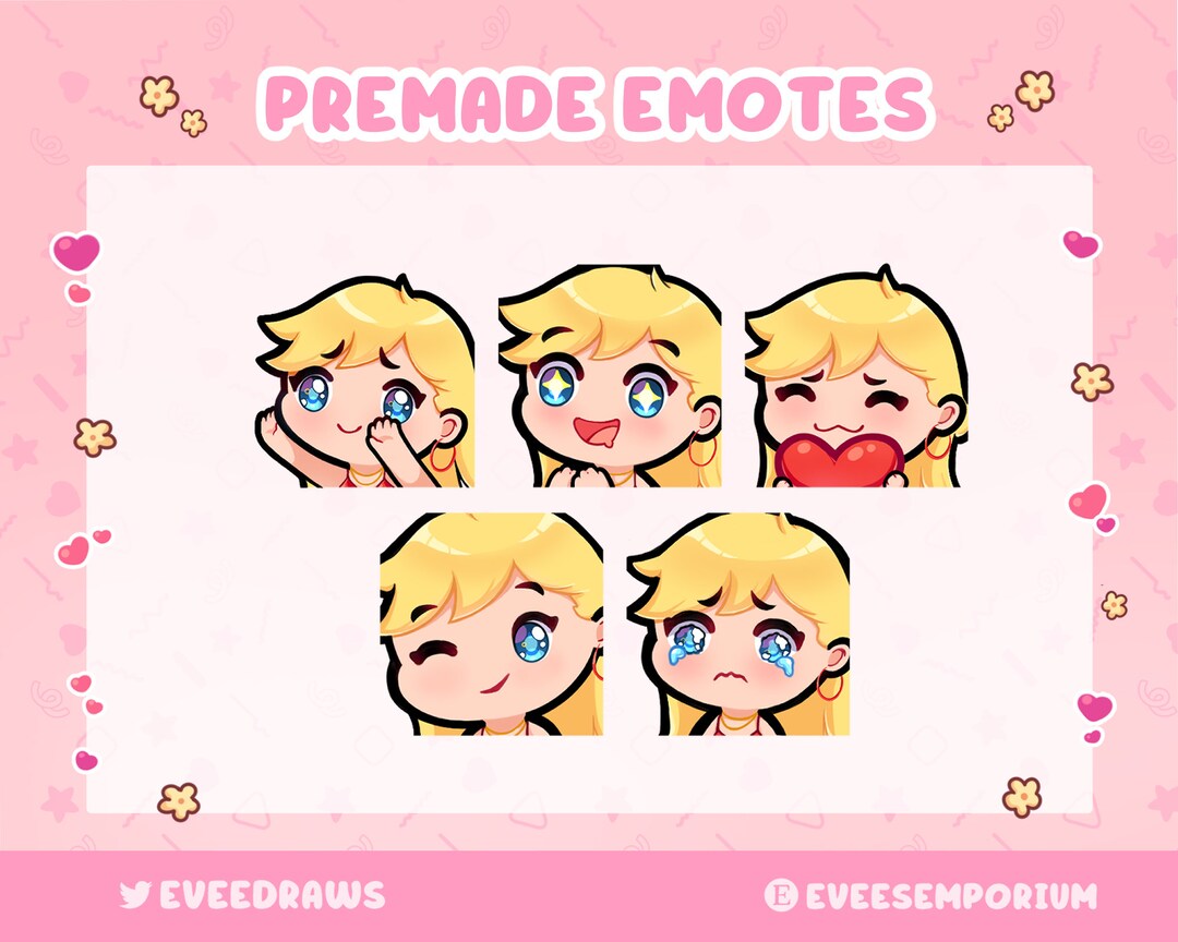 Cute Panty and Stocking Emotes / Emojis for Twitch Streamers, Youtubers