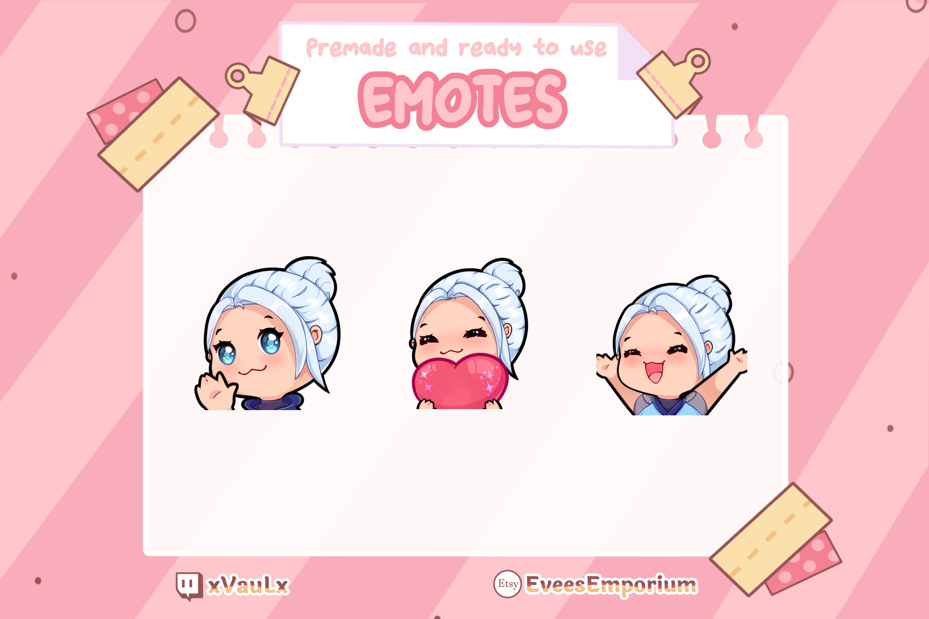 Lindo Jett emotes / Emojis Para streamers de twitch Etsy España
