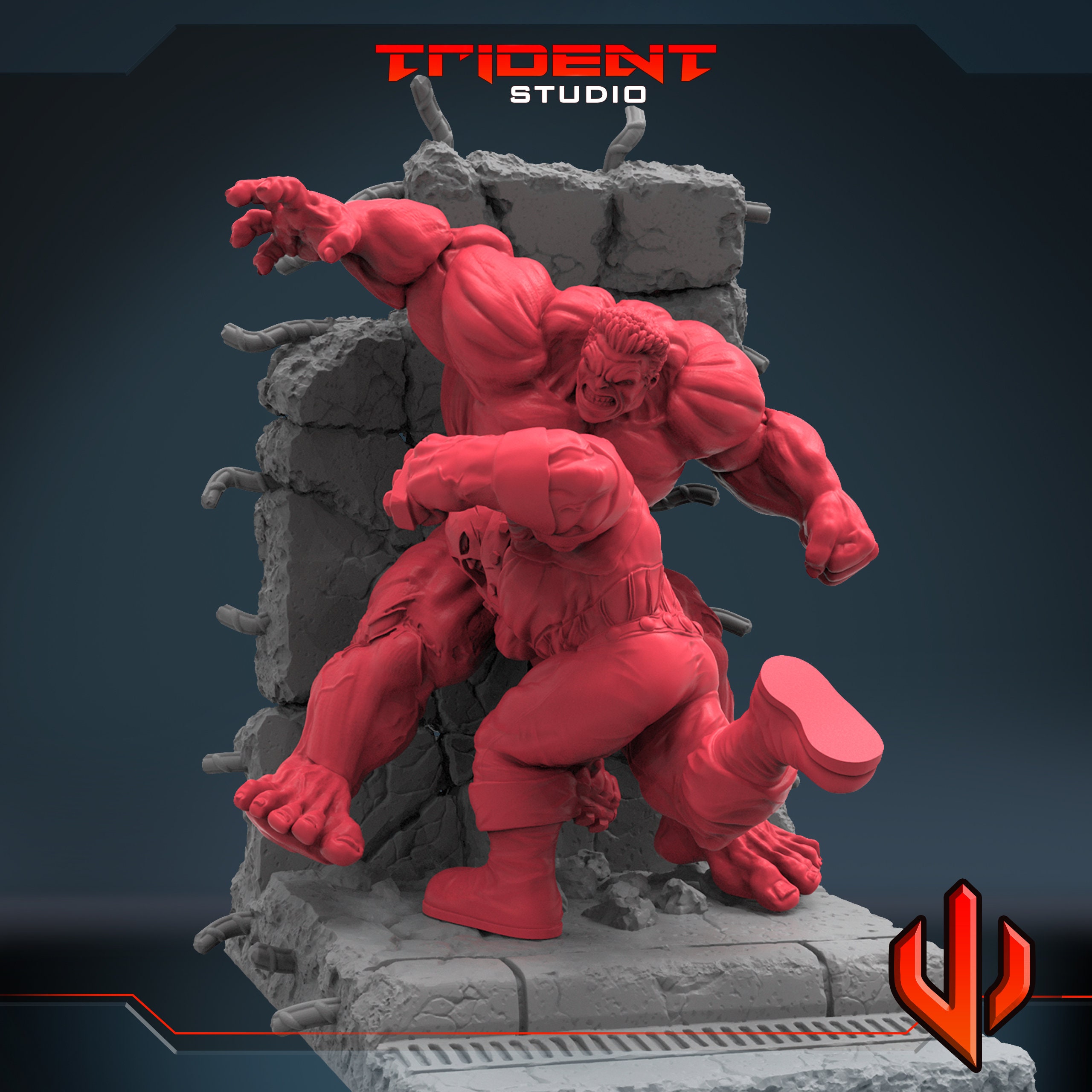 Red Hulk Juggernaut - Etsy Red Hulk Juggernaut - Etsy