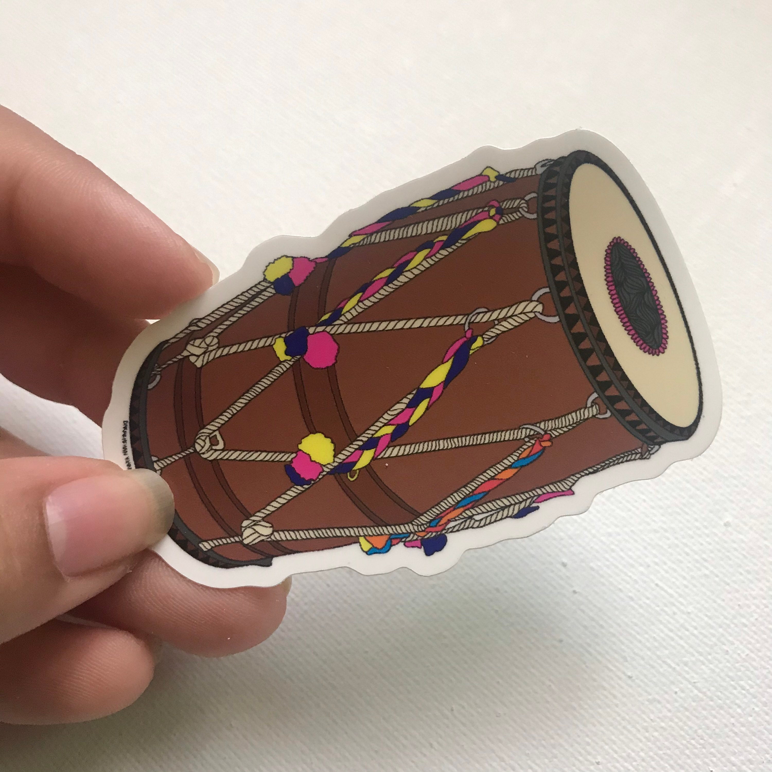 Dhol drum Sticker Etsy