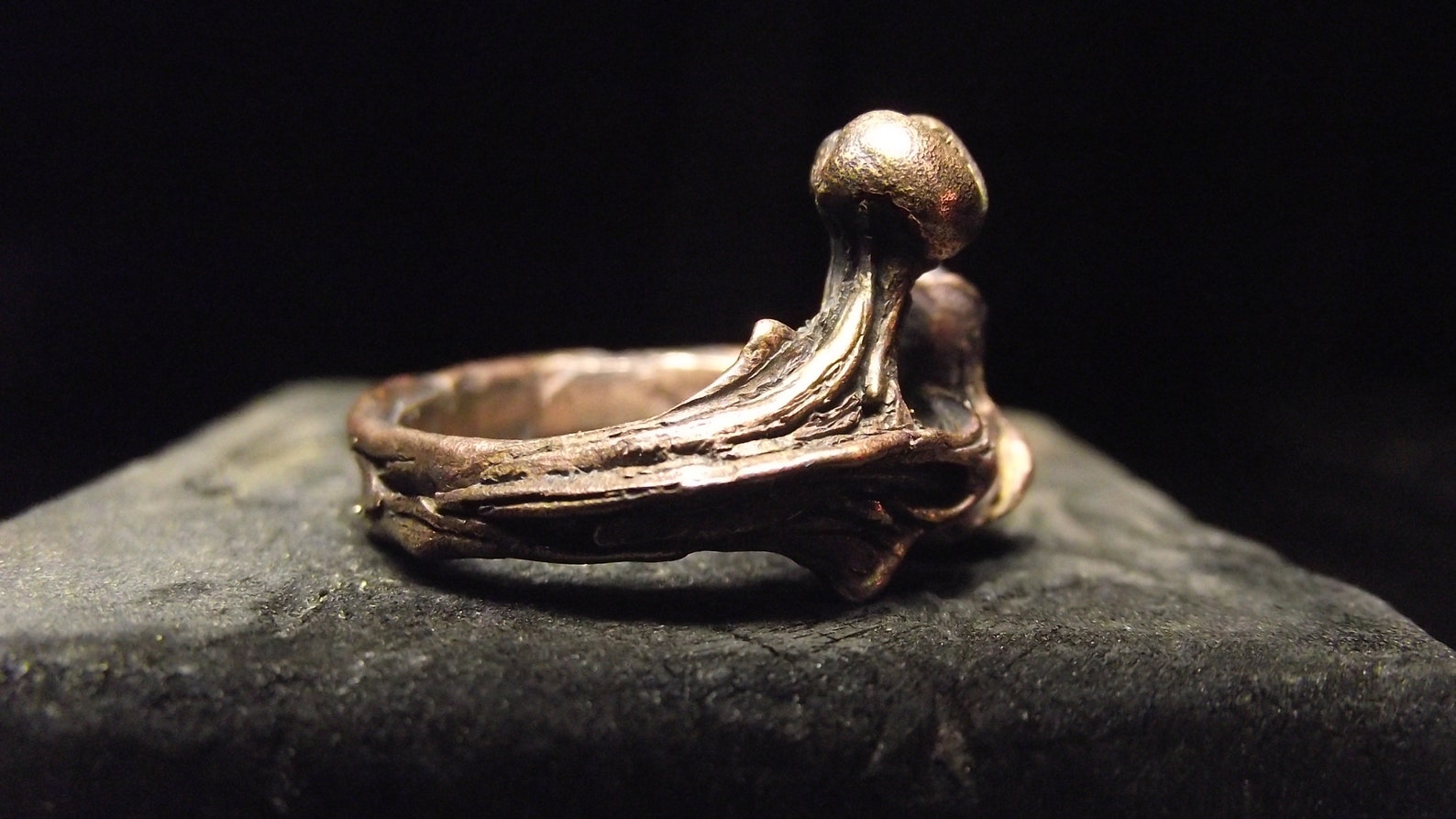 Bronze Human bone ring anatomy jewelry Etsy