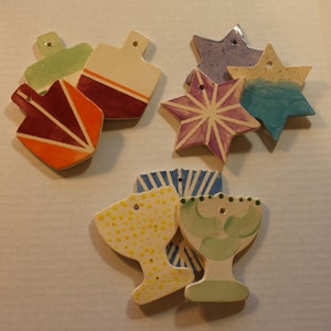Hanukkah Place Cards or Decorations Set of 9
