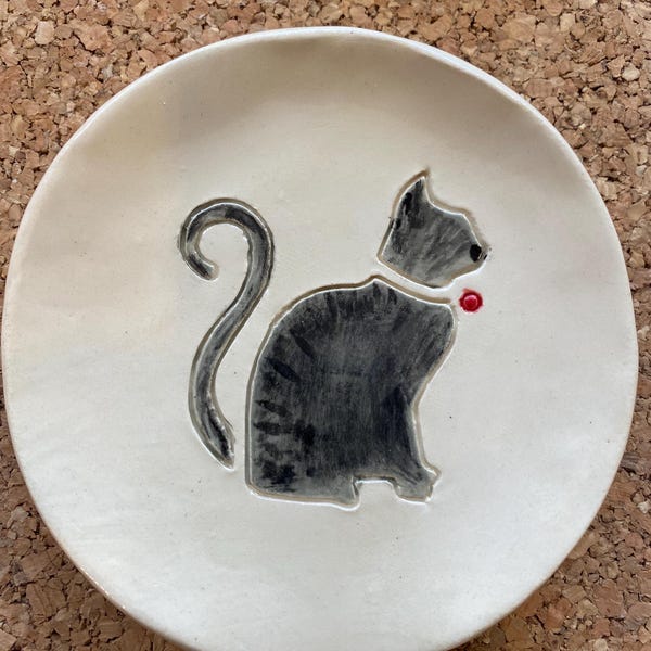 Tabby Cat Spoon Rest