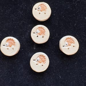 Hedgehog Buttons Tiny Size