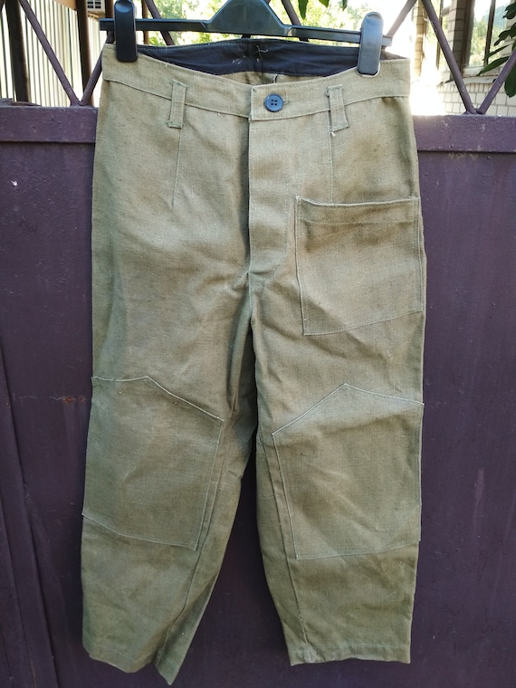 Vintage Canvas Pants, Khaki Pants, Work Pants, 197