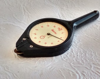 Vintage Soviet device for measuring the length of winding lines "Curvimeter" on topographic maps, plans and drawings