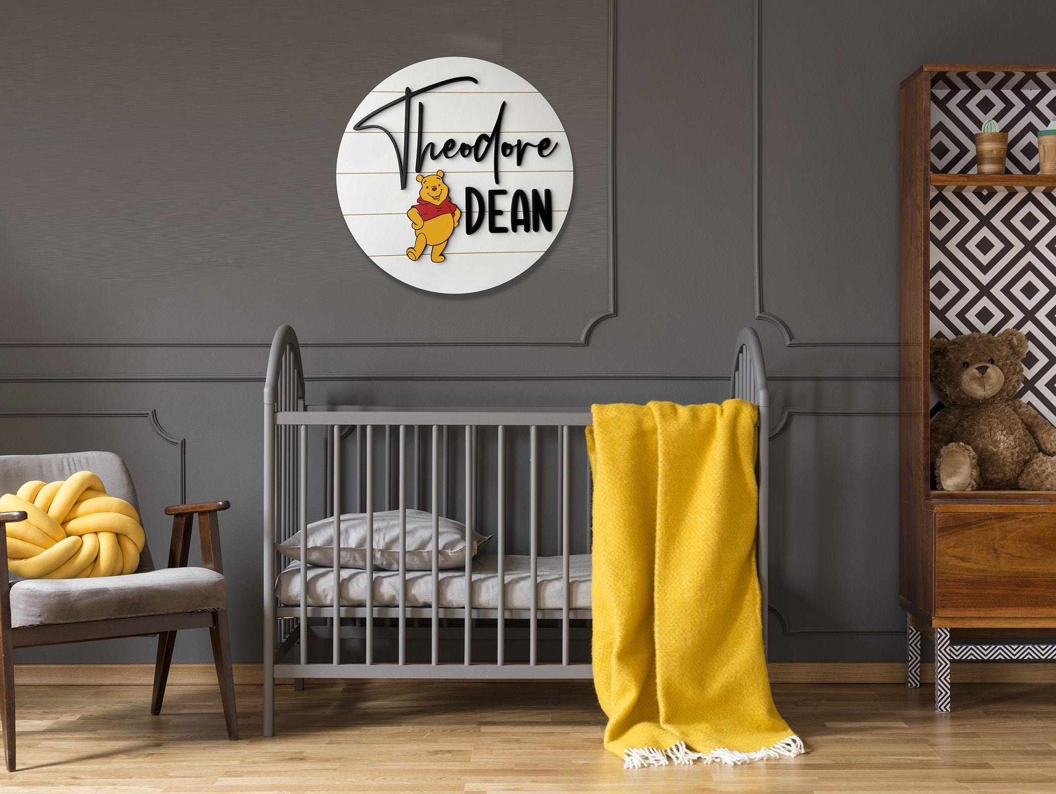 Personalized Nursery Name Sign 3d Letter Custom Etched Engraved Background Round Circle For Baby Or Kid S Personalized Nursery Name Sign 3d Letter Custom Etched Engraved Background Round Circle For Baby Or Kid S