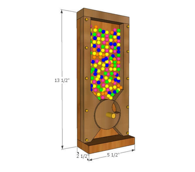 Desktop Candy Dispenser DIY Plan FAST DELIVERY Etsy