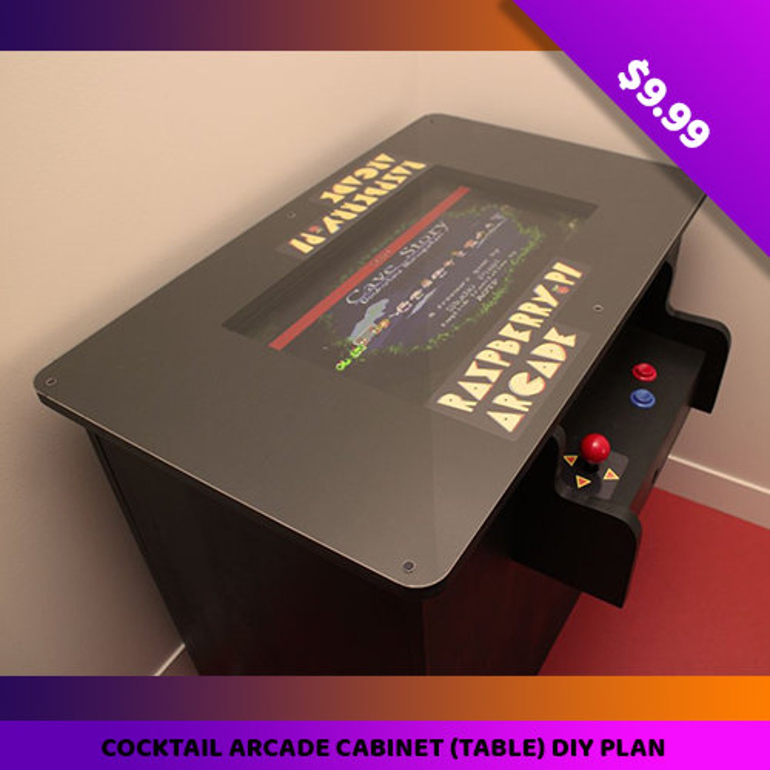 Cocktail Arcade Table DIY Plan FAST DELIVERY Etsy