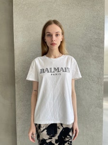 Balmain Paint Print T-Shirt