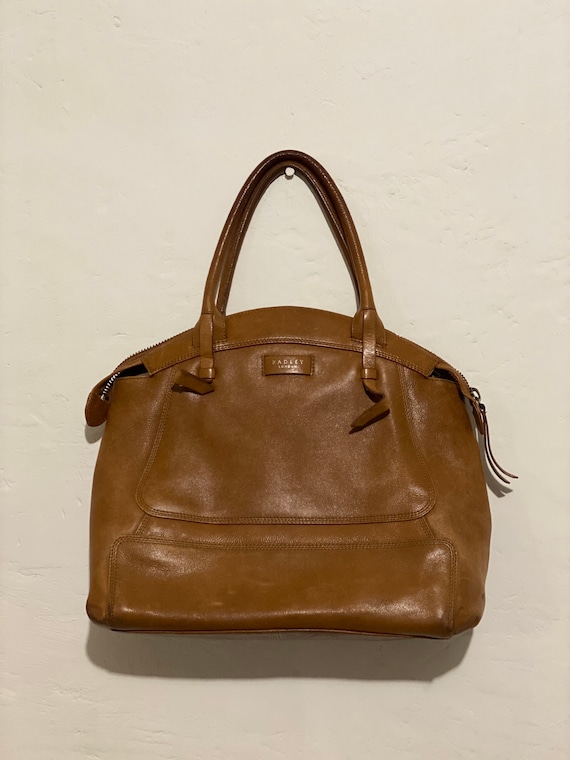 Radley Bag, Brown Leather Padley messenger bag, Vi
