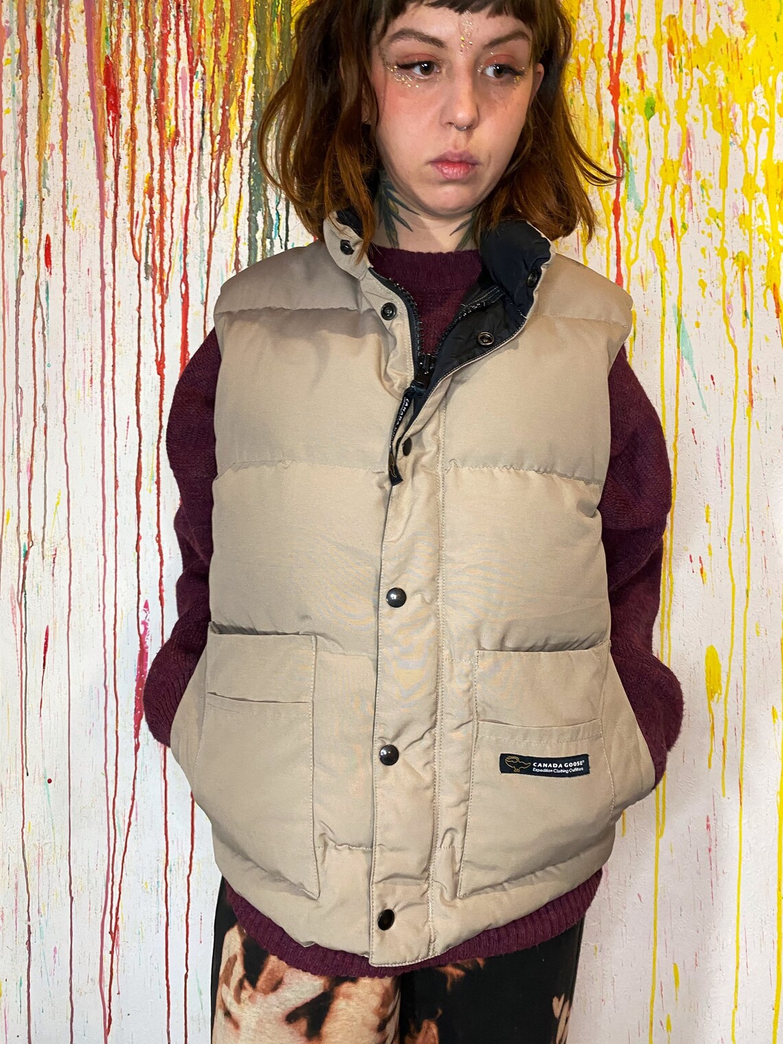 Canada Goose Puffer Vest Military Warm Casual Vests | Etsy