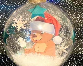 Handmade Little Bear Christmas Ornament: Personalized Kids Gift