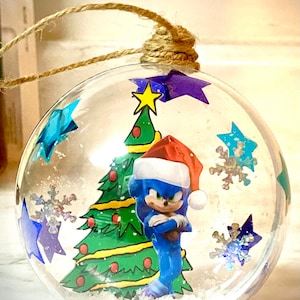 Sonic Christmas ornaments, Tails, Knuckles, kids, sonic fan, sonic birthday, sonic the hedgehog
