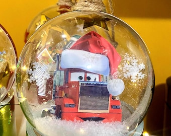 Trucks and construction machines Christmas Ornament, truck Fan, kids Ornaments, Christmas tree, Disney, Cars, toddlers ornaments, car lover