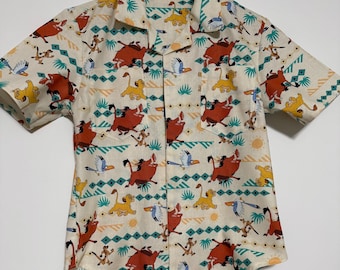 Lion King button down shirt
