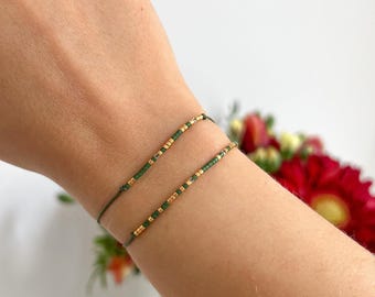 Personalized Set of 2 Morse Code Bracelets | Matching Friendship & Couple Bracelets