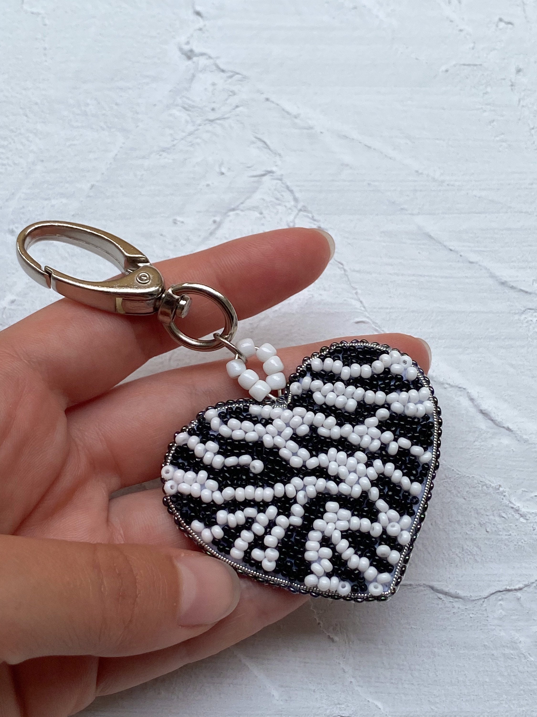 Kitty Cat Keychain / Earrings Black Cat Alt Halloween Perler Beads 