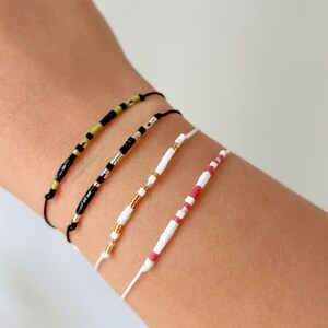 Personalized Morse Code Bracelet | Secret hidden Message Beaded Jewelry | Custom Minimalist Friendship Gift