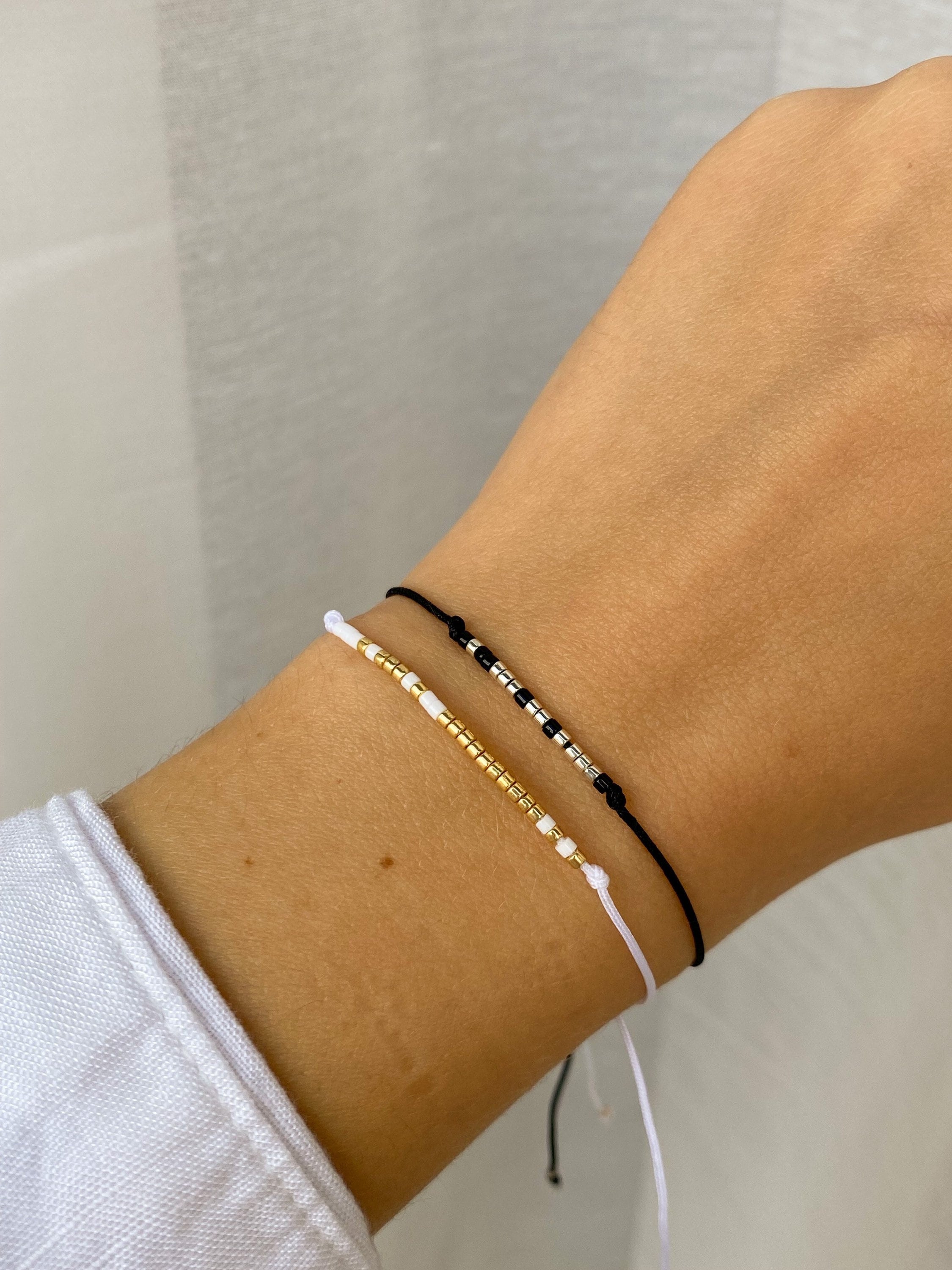 Morse Code Bracelet Matching Couples Set Customizable Couple