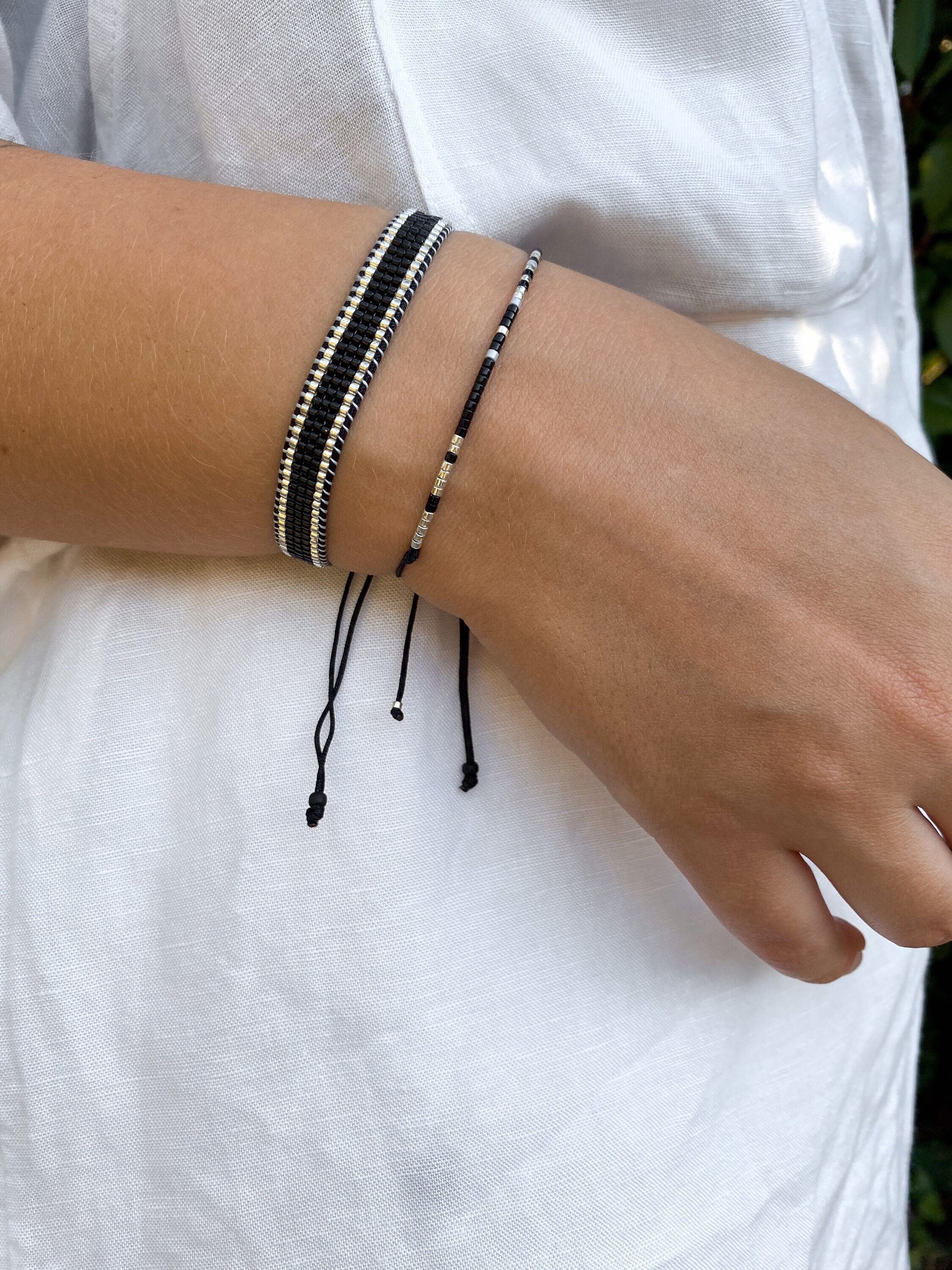 Braccialetti Codice Morse In Argento - Coppia, Regolabili, Con Decoder