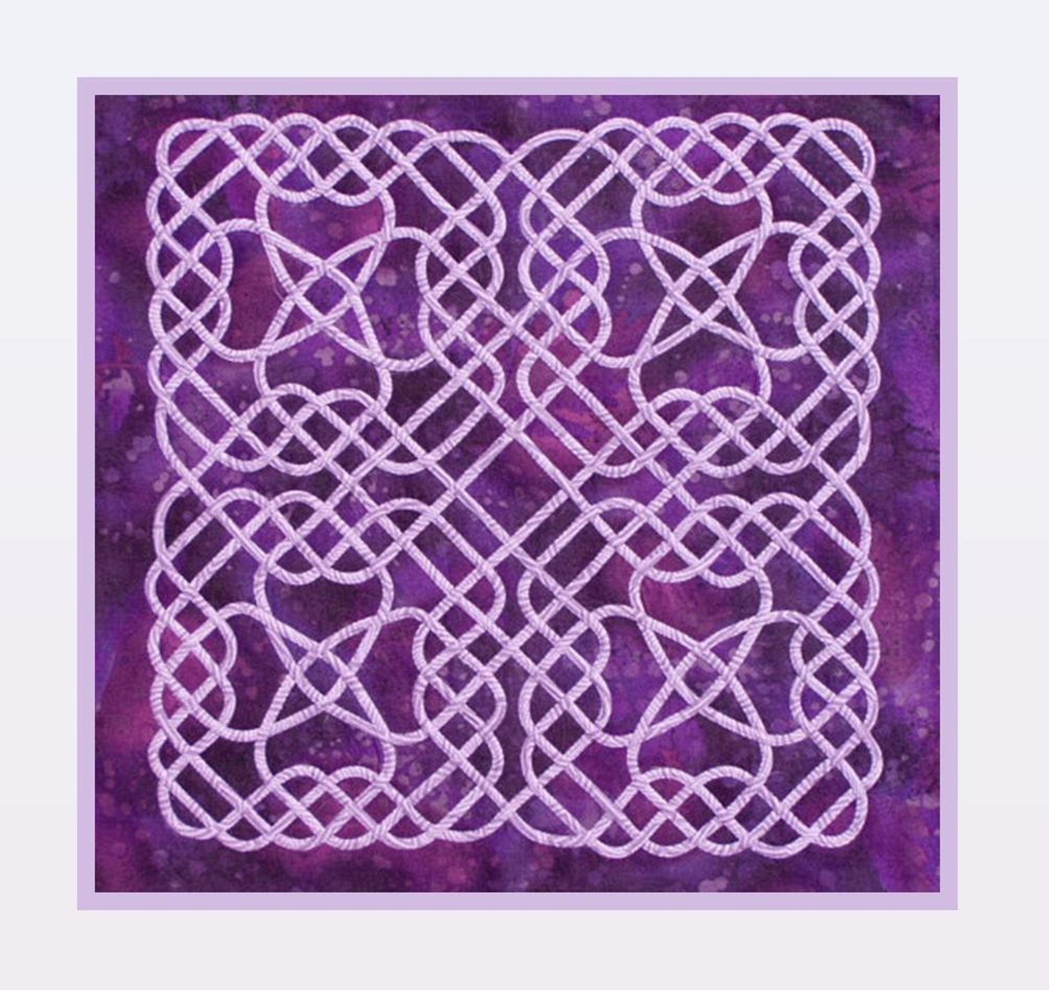 CELTIC KNOT 148 PDF Applique Design for a block to put in a Etsy