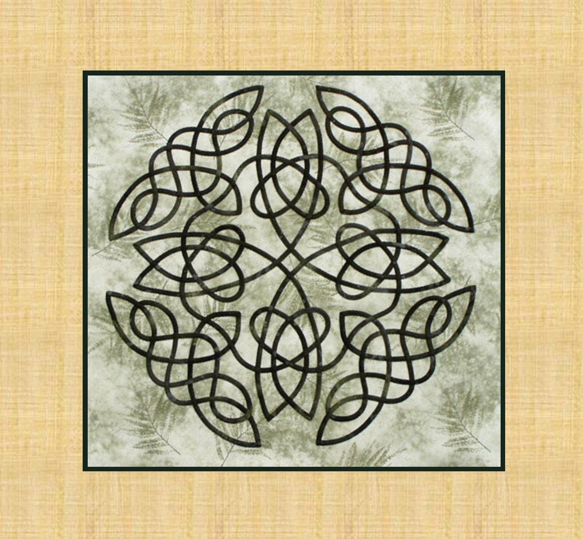 CELTIC KNOT 192 PDF Applique Design for a Quilt block or Etsy