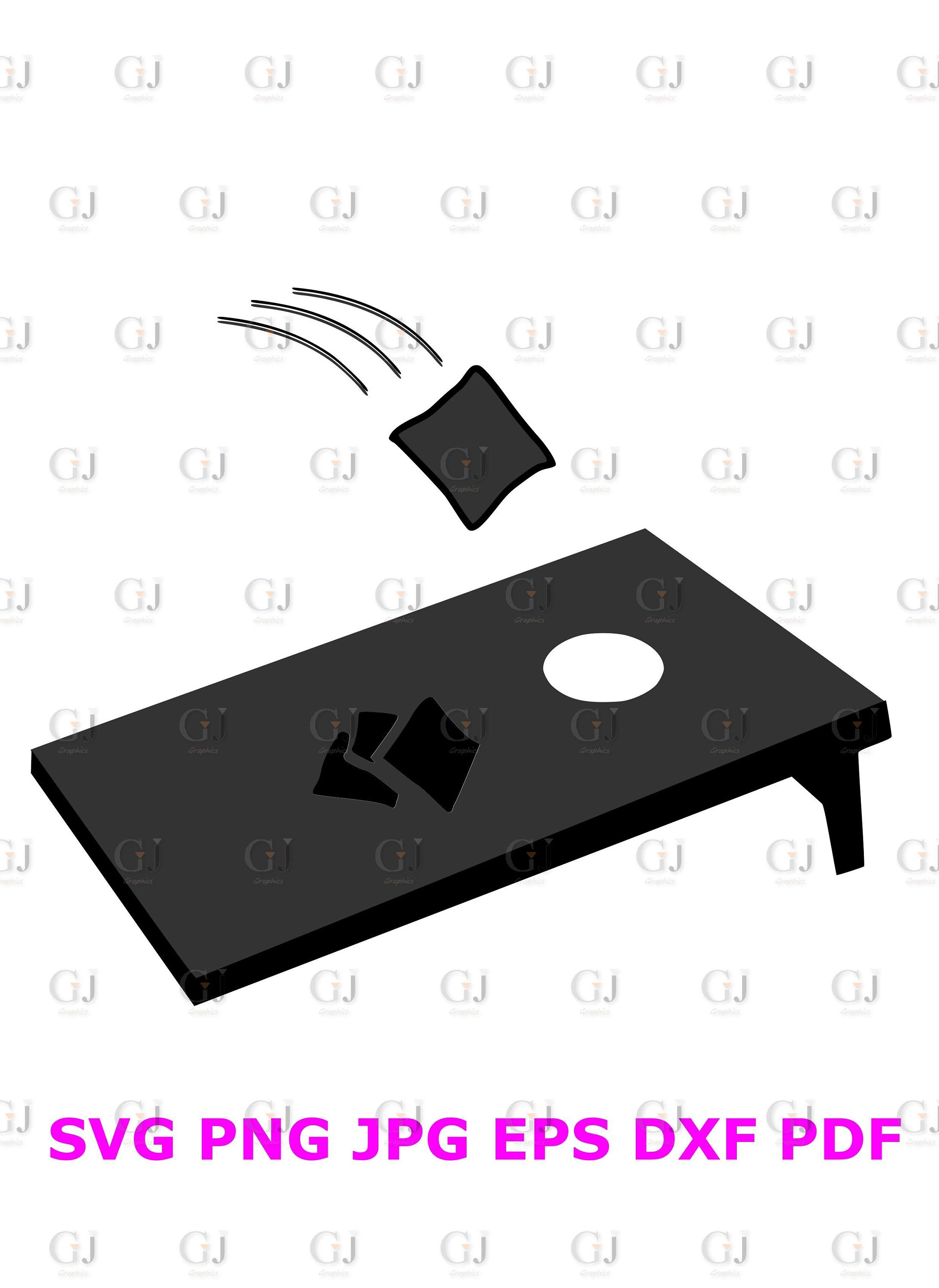 Cornhole Board SVG PNG Vector Digital Download Corn hole game Etsy
