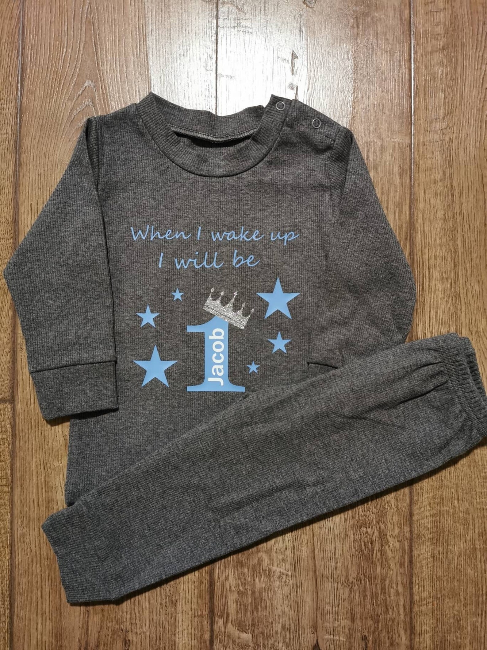 Personalised 1st Birthday PJ's outfit 1st bday 1st Etsy