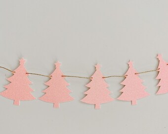 Pink Tree Garland Etsy