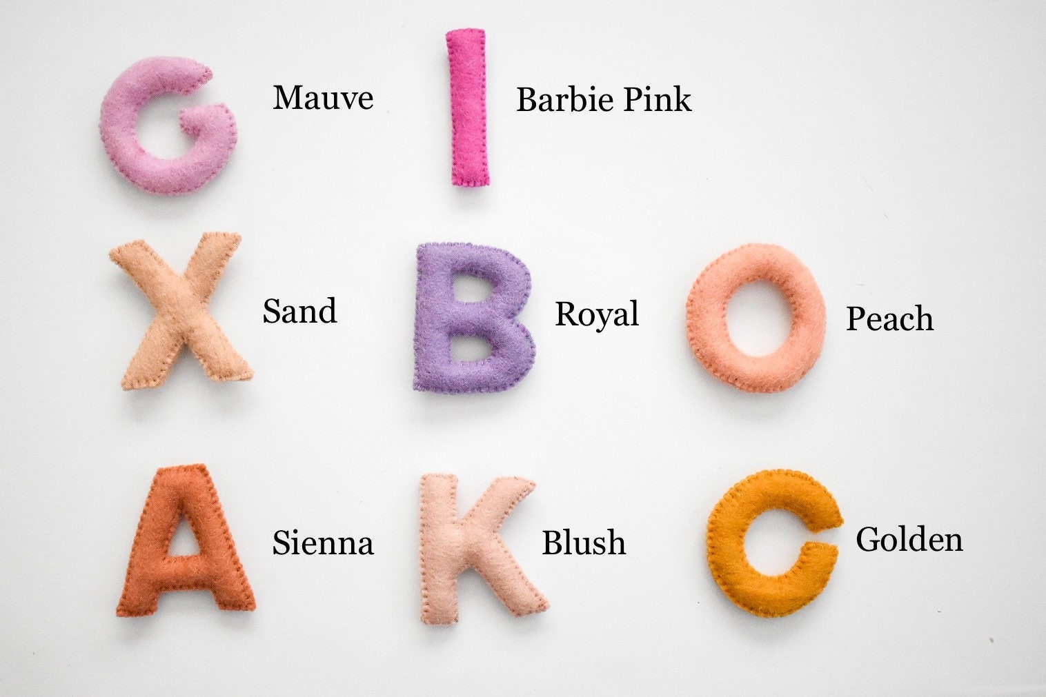 Wool Felt Letters For Felt Garland and Crafts Etsy