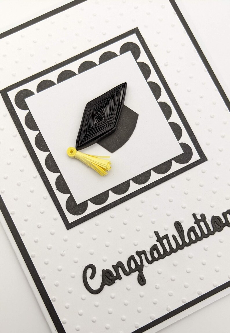 Graduation Card Quilling Graduation Card Handmade Quilled Etsy
