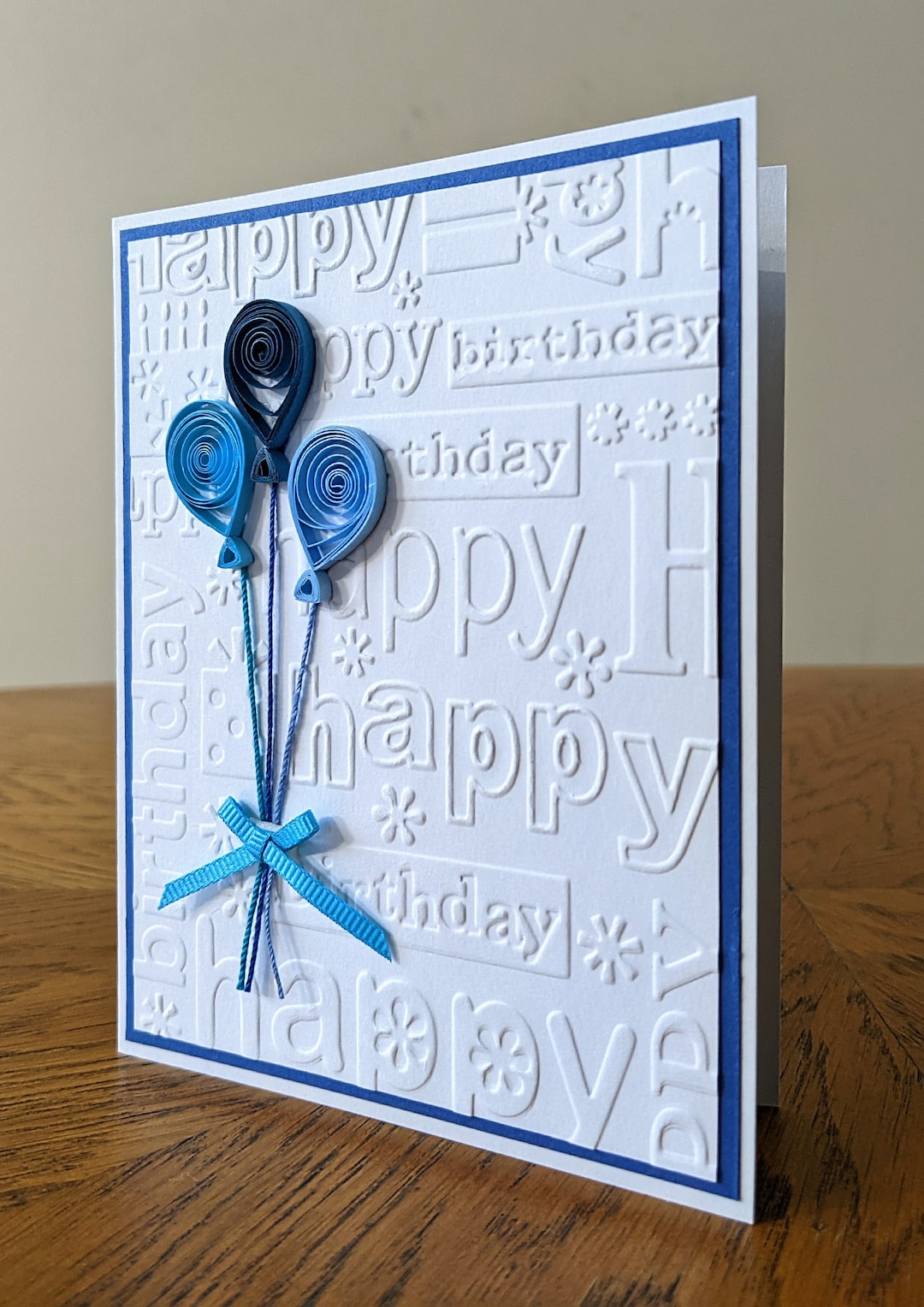 Quilling Happy Birthday Card, Quilling Balloon Card, Happy Birthday