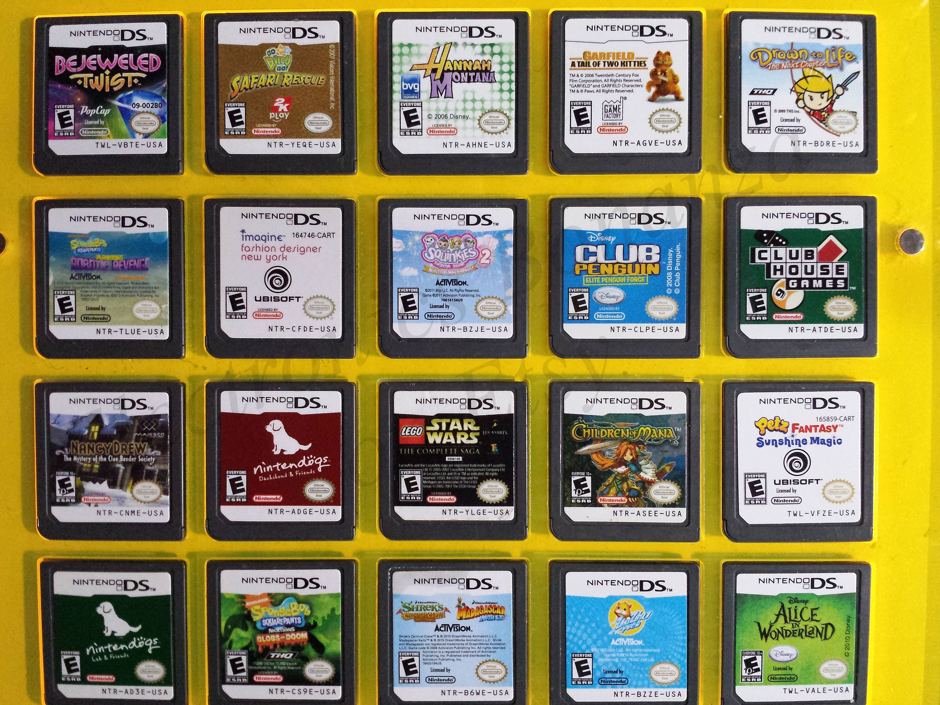 Authentic Nintendo DS Games for DS / Dslite / Dsi / 3DS XL and 2DS