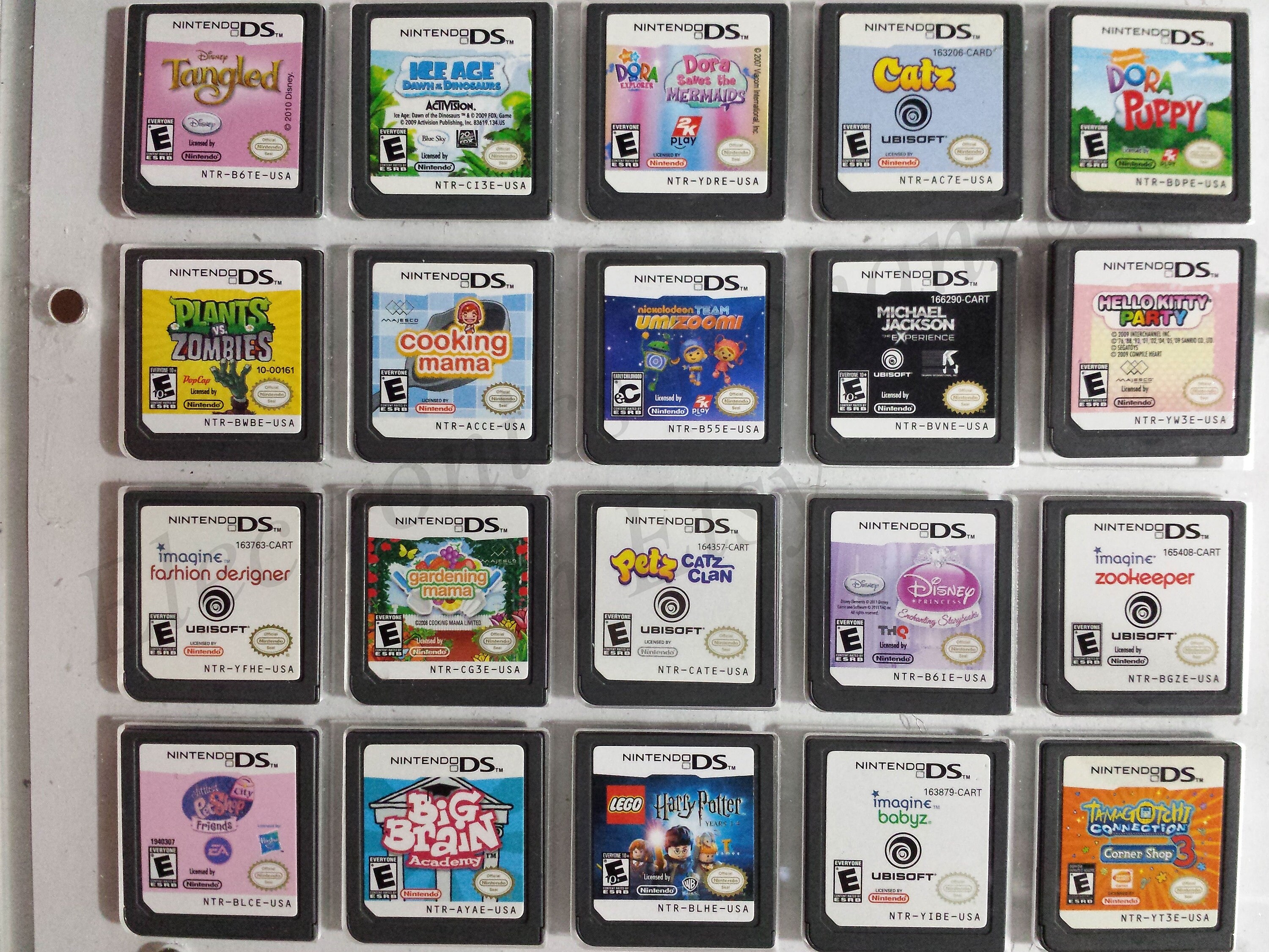 Authentic Nintendo DS Games for DS / Dslite / Dsi / 3DS XL and 2DS