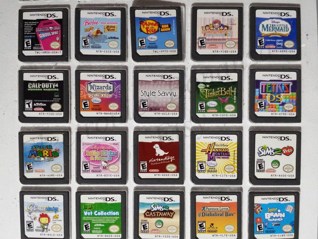 Authentic Nintendo DS Games for DS / Dslite / Dsi / 3DS XL and 2DS