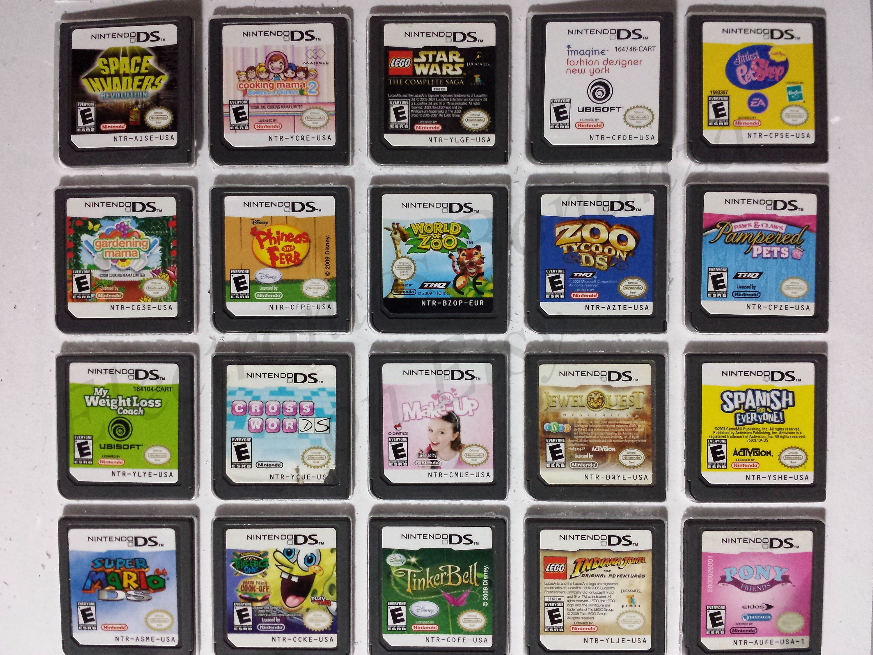 udvande tapet Selskabelig Authentic Nintendo DS Games for DS / Dslite / Dsi / 3DS XL and - Etsy Sweden