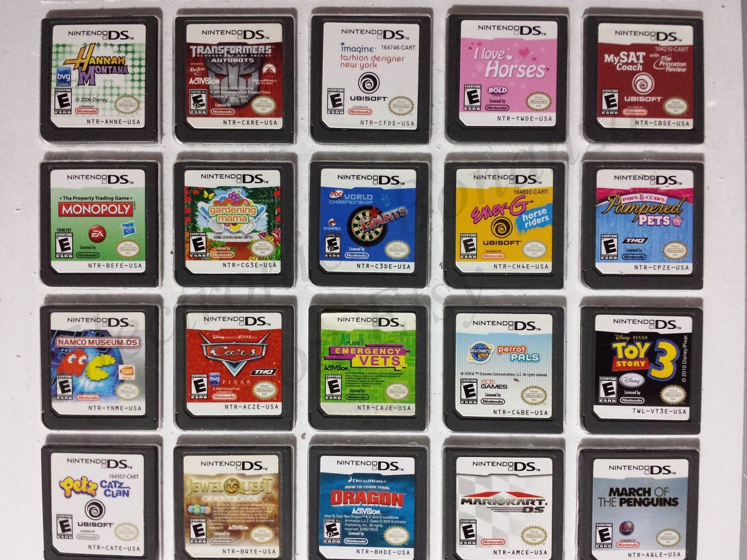 Authentic Nintendo DS Games for DS / Dslite / Dsi / 3DS XL and 2DS