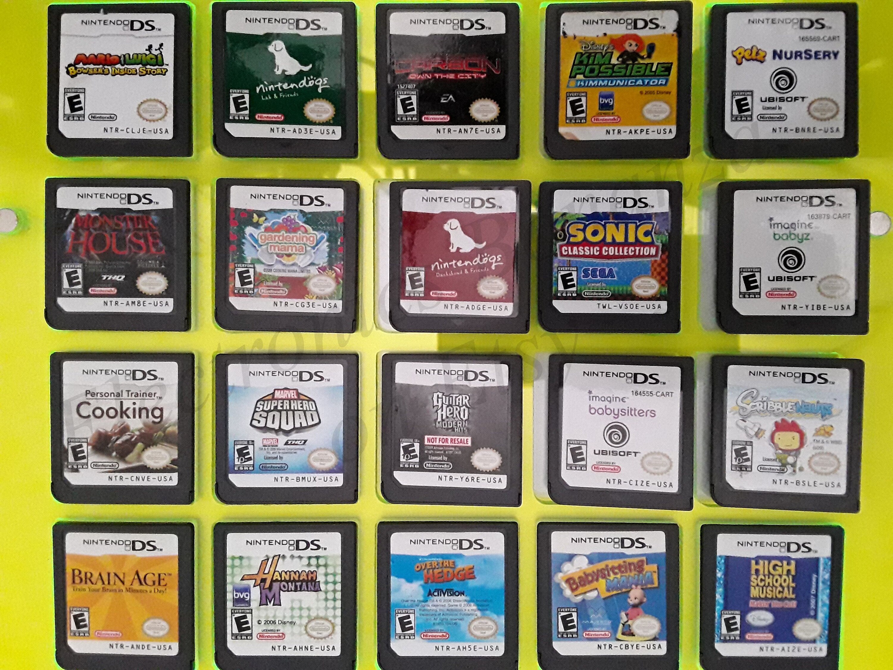 Authentic Nintendo DS Games for DS / Dslite / Dsi / 3DS XL and 2DS