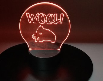 EDM Hand-Carved Multi-Color LED Night Light - Desk Lamp with iOS / Android App Control