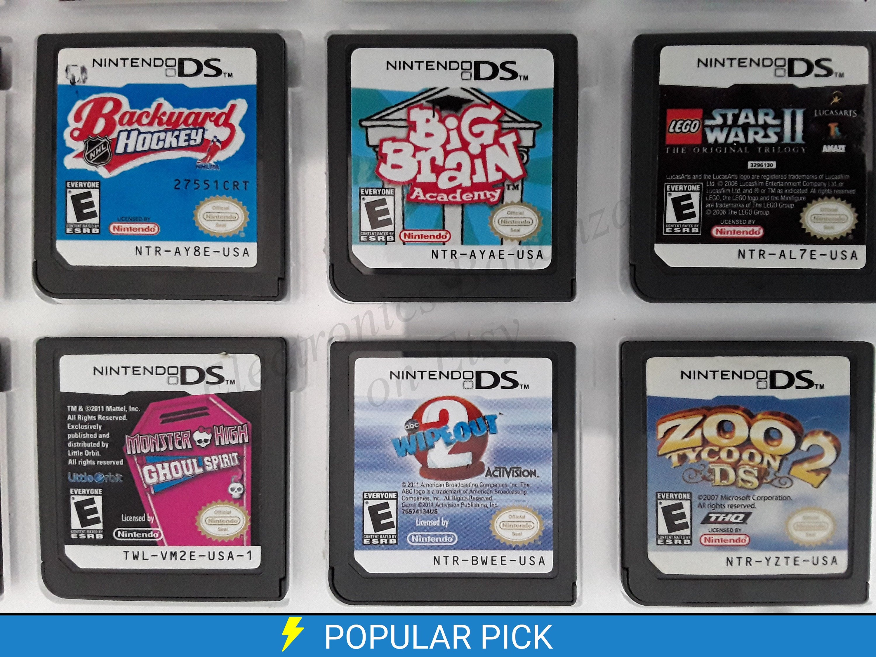 Authentic Nintendo DS Games for DS / Dslite / Dsi / 3DS XL and 2DS
