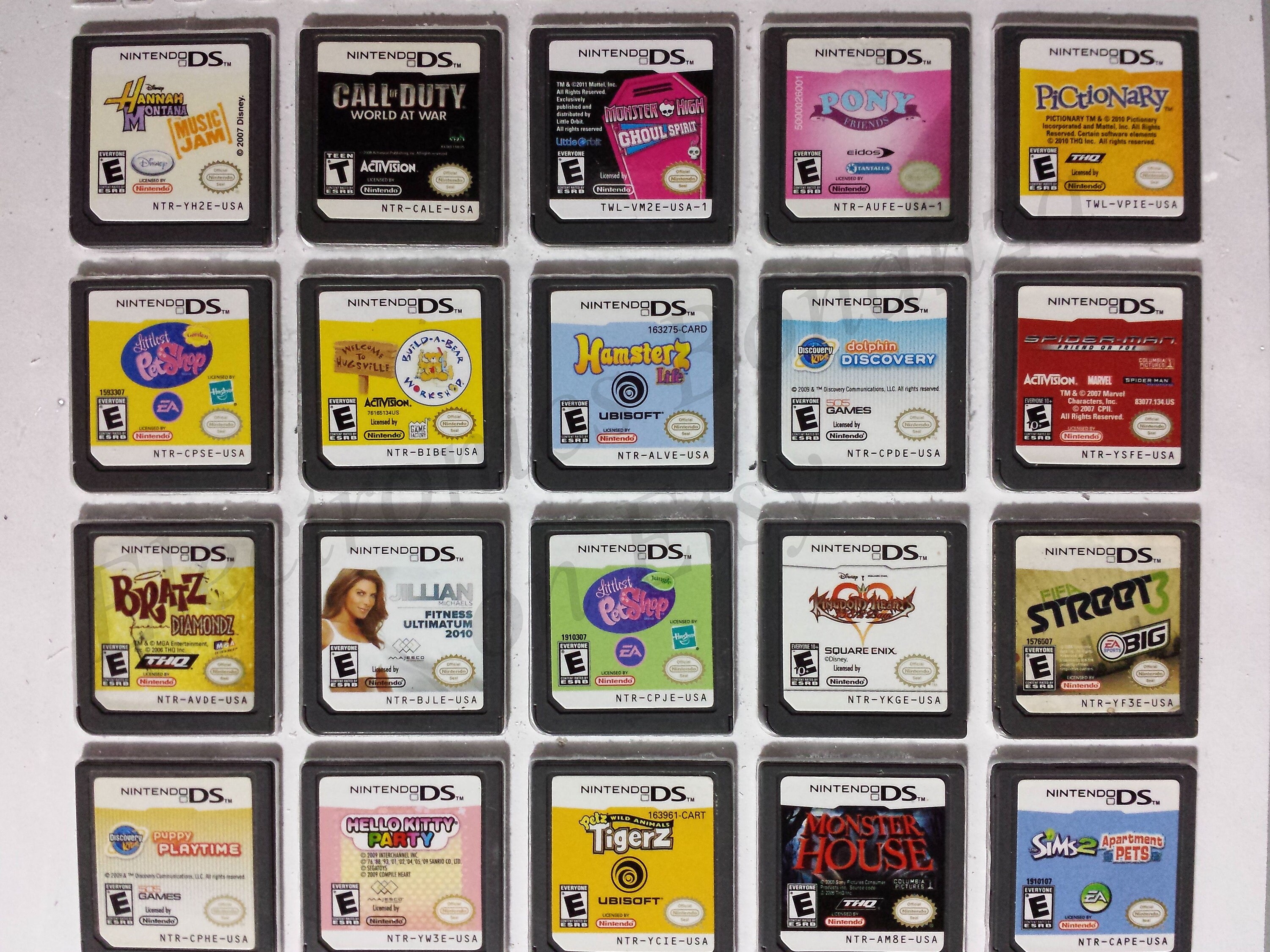 Authentic Nintendo DS Games for DS / Dslite / Dsi / 3DS XL and 2DS