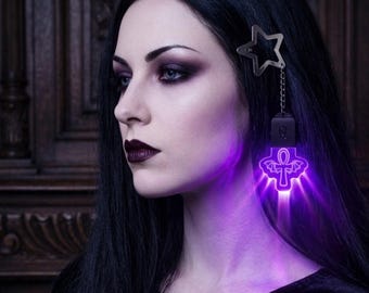 Custom LED Hair Clips – Personalized Glowing Hair Accessories for Festivals, Cosplay & Alt Fashion