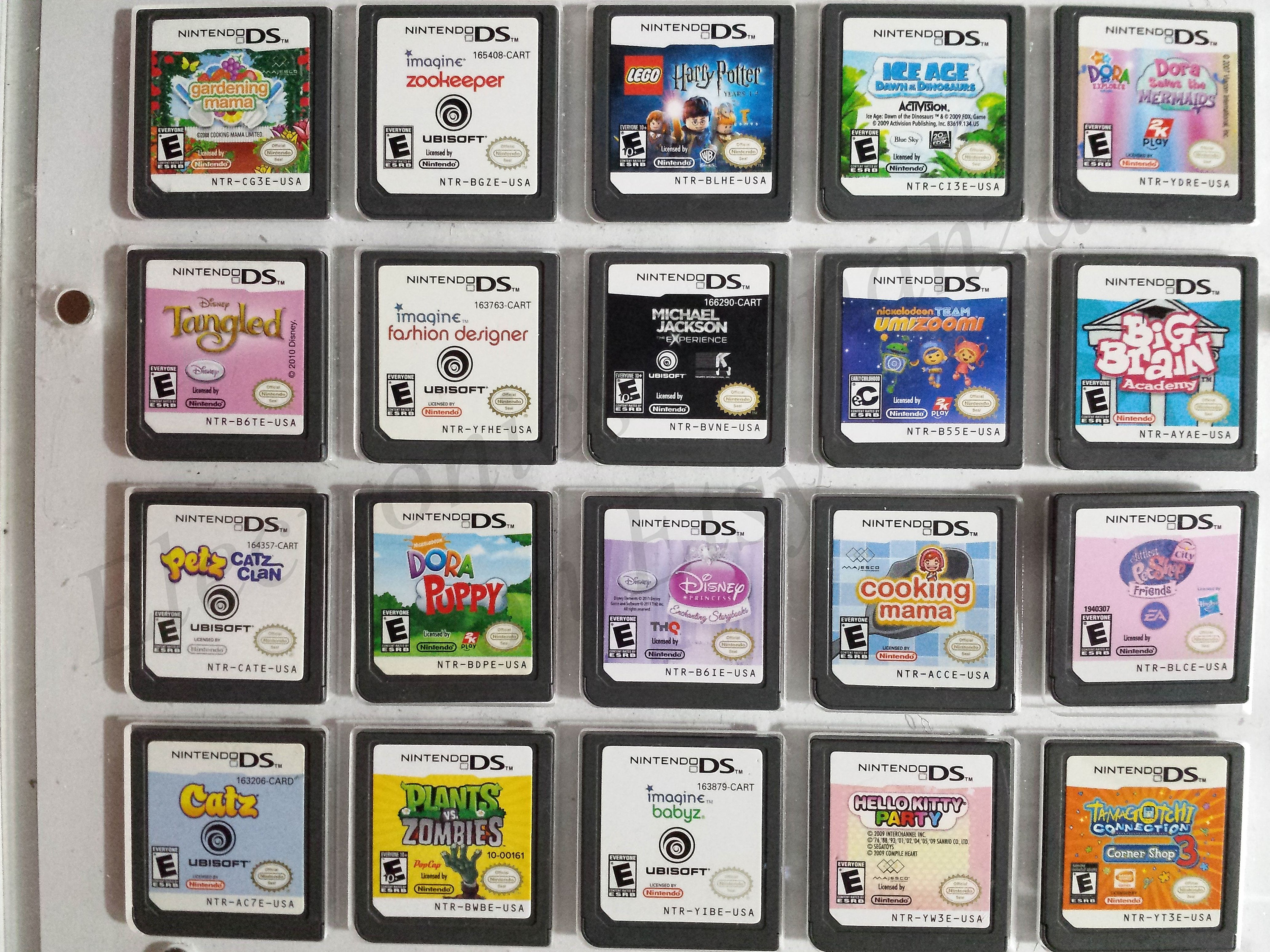 Authentic Nintendo DS Games for DS / Dslite / Dsi / 3DS XL and 2DS