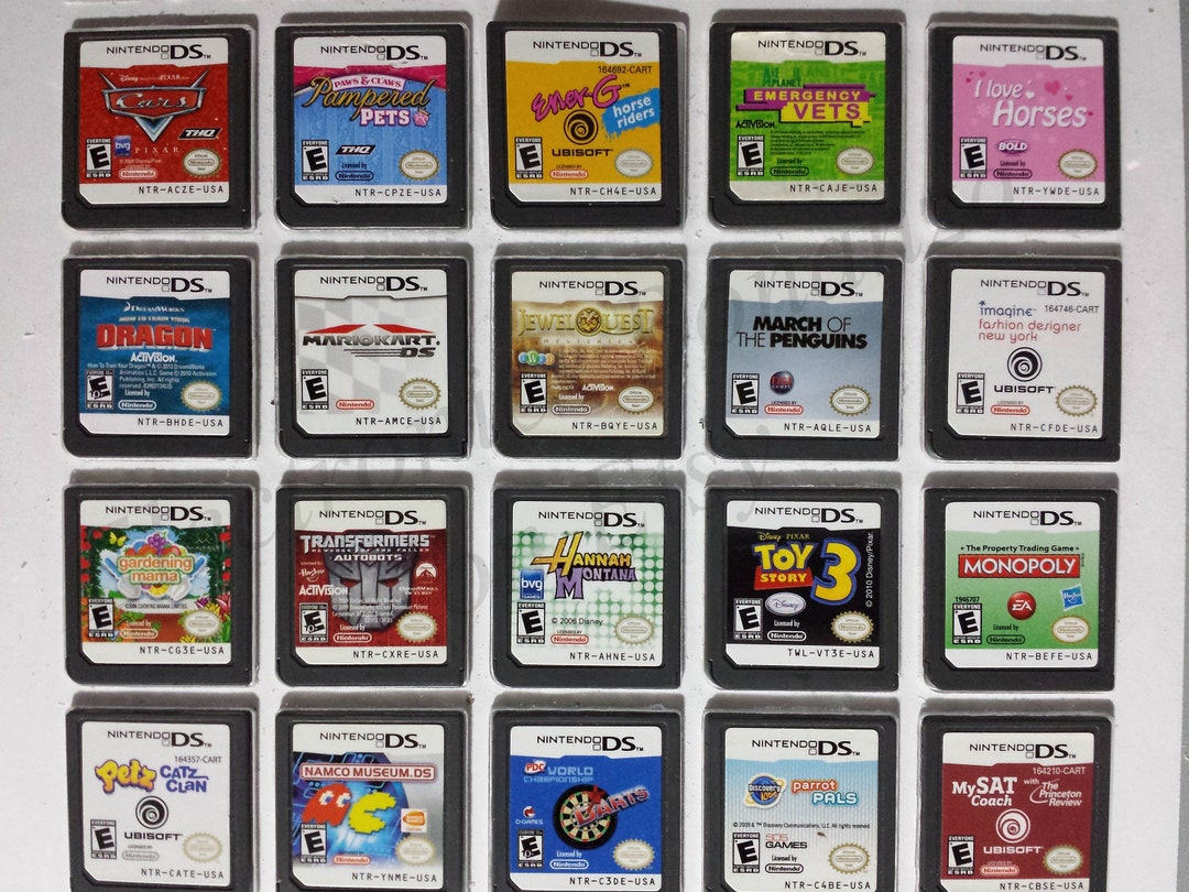 伊*5様 Nintendo DSシリーズ 3台セット ゲームカード付き Authentic Nintendo DS Games for DS / Dslite / Dsi / 3DS XL and 2DS