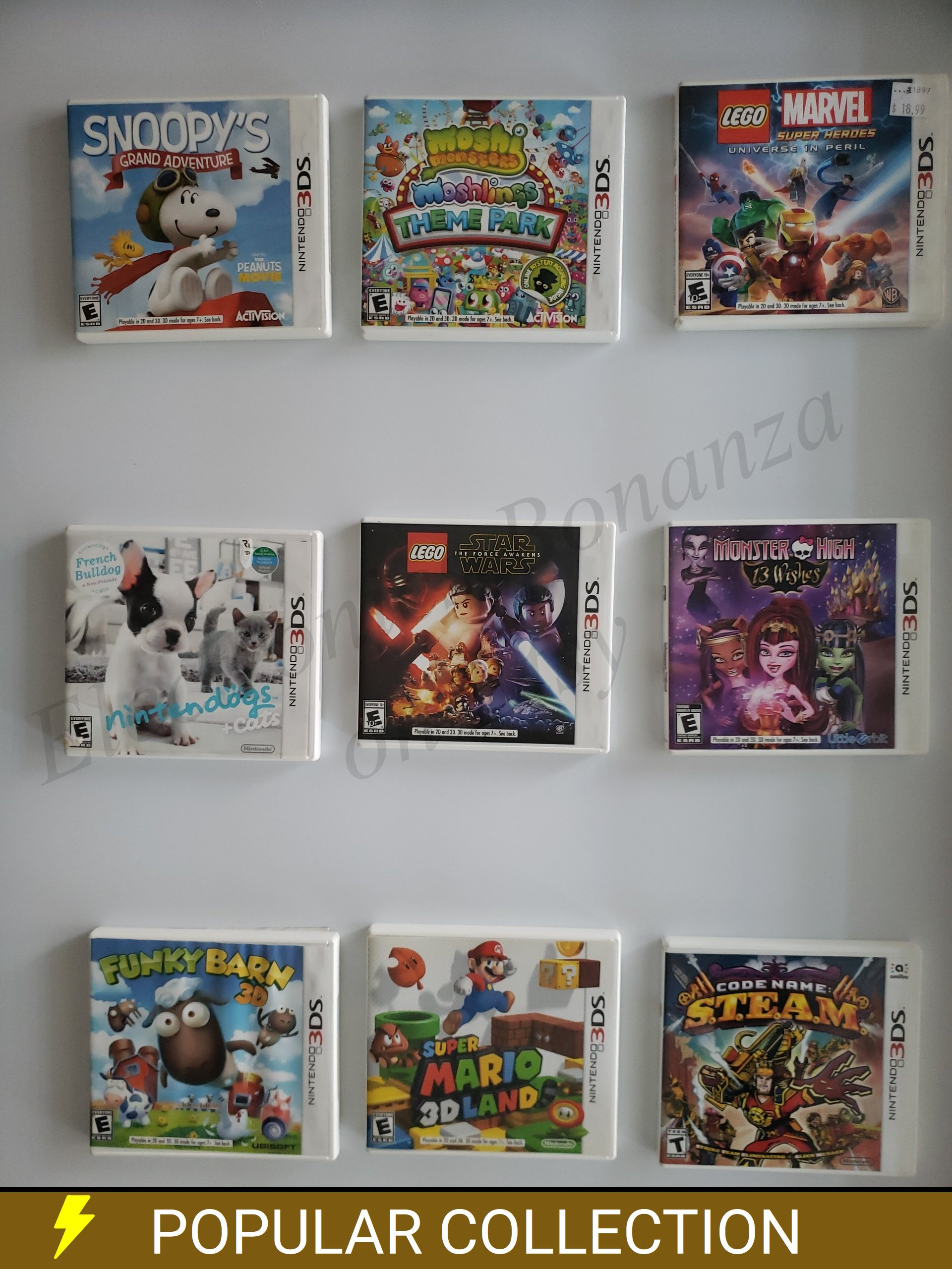 3DS ゲームセート North America Region super mario bros 3DS＆DS series games Regions of Japan