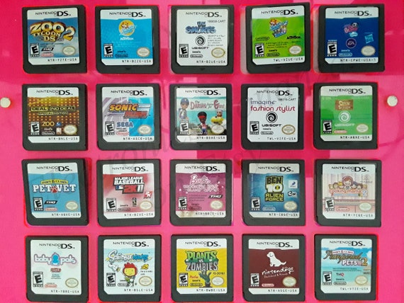 Nintendo Ds Pet Game Lot, Pet Vet, Pet Adoption Center, Littlest Pet Shop