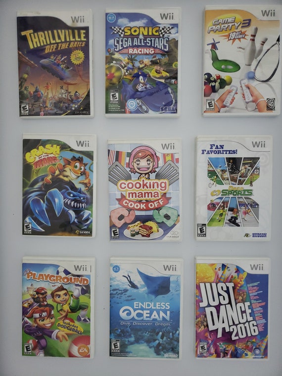 Authentic Nintendo Wii Games Etsy UK