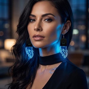 Pendientes para festivales de EDM: accesorios neón para clubes rave, joyas de música electrónica de baile