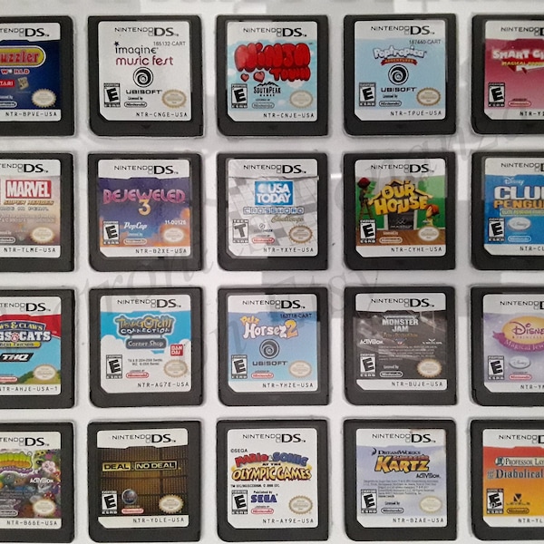 Authentic Nintendo DS Games for DS / DSLite / DSi / 3DS XL and 2DS